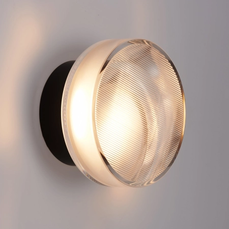 Lampa ścienna CARMELLO LED transparentna czarna 13,5 cm ST-DL-8535 black - Step into Design