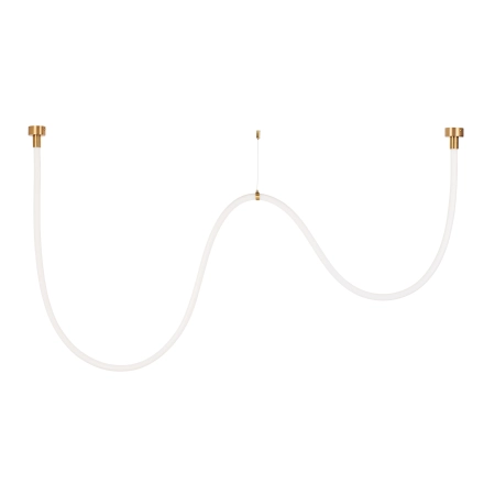 Lampa wisząca SNAKE LED wąż ledowy złota 300 cm MD1021-3 gold - Step into Design