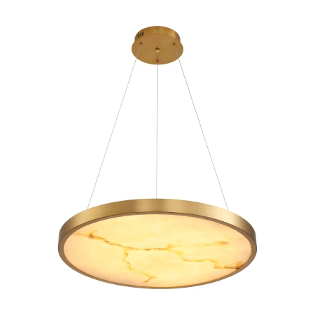 Lampa wisząca ALCHEMY LED złoty alabaster 60 cm ST-MD2407 - Step Into Design