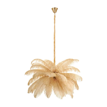 Lampa wisząca EMU pióra beżowe 100 cm ST-DN127 beige - Step Into Design