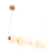 Lampa wisząca BRILLA-6 LED biało-złota 125 cm ST-CP241210-6L GOLD - Step Into Design