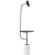 Lampa podłogowa ze stolikiem VINCENT czarna 146 cm ST-7027F black - Step Into Design