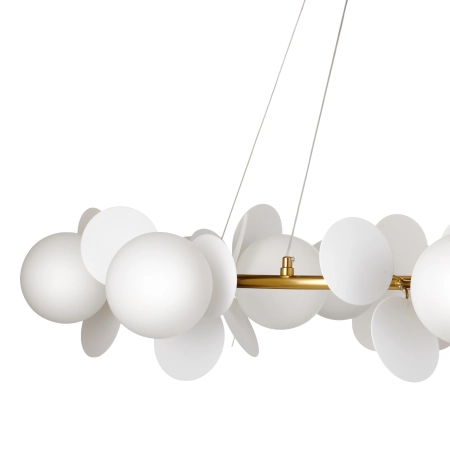 Lampa wisząca CHIC biało złota 105 cm - nowoczesna lampa do salonuST-DL-2969 - Step into Design