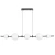 Lampa wisząca MILA czarna 140 cm ST-CP241222-5L - Step Into Design