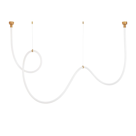 Lampa wisząca SNAKE LED wąż ledowy złota 400 cm MD1021-4 gold - Step into Design