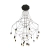 Lampa wisząca wielka do salonu na antresole LINEA czarna ST-5961-20 - Step into Design