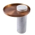 Stolik kawowy COLUMN marmurowy biały miedziany 55 cm DP-FA1 white copper - Step Into Design
