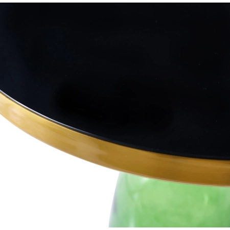 Stolik kawowy DOLCE zielono czarny 50 cm DP-FB06 green - Step Into Design