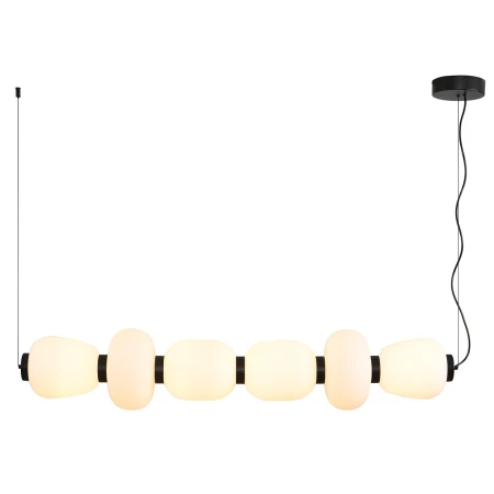 Lampa wisząca BRILLA-6 LED biało-czarna 125 cm ST-CP241210-6L BLACK WHITE - Step Into Design