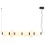 Lampa wisząca BRILLA-6 LED biało-czarna 125 cm ST-CP241210-6L BLACK WHITE - Step Into Design