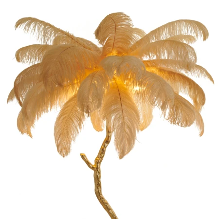 Lampa podłogowa EMU pióra beżowe 150 cm ST-DN128-F beige - Step Into Design