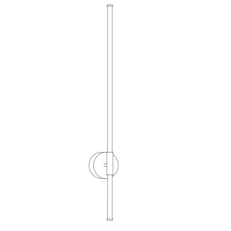 Lampa ścienna LED FELIX biało-złota 100 cm - nowoczesny kinkietST-DL8547 gold - Step into Design