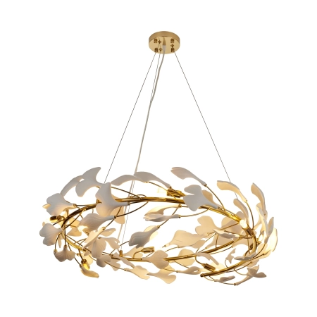 Lampa wisząca BOTANIKA złoto biała 80 cm XY080P-80 - Step into Design