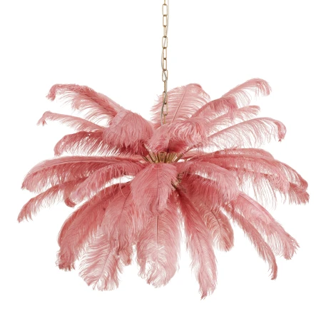 Lampa wisząca EMU pióra różowe 100 cm ST-DN127 pink - Step Into Design