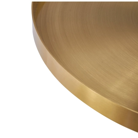 Stolik kawowy COLUMN marmurowy czarno złoty 55 cm DP-FA1 black gold - Step Into Design