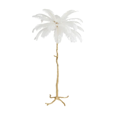 Lampa podłogowa EMU pióra białe 170 cm ST-DN127-F white - Step Into Design