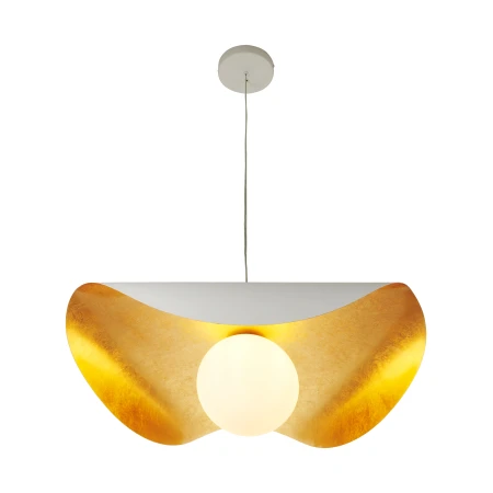 Lampa wisząca ENZO biało złota 80 cm ST-F22020601-D80 white - Step Into Design