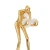 Lampa podłogowa WOMAN-2 GOLD złoty połysk 190 cm DN433-F gold - Step Into Design