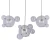 Lampa nad stół designerska wisząca BUBBLES chrom ST-0801-14 - Step Into Design
