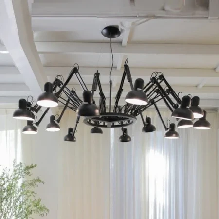 Lampa designerska wisząca SPIDER-9 czarna ST-9233-9 - Step Into Design