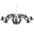Lampa designerska wisząca SPIDER-9 czarna ST-9233-9 - Step Into Design
