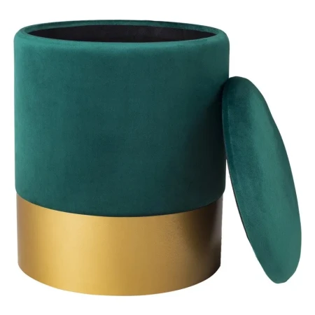 Pufa welurowa VELVET M ciemna zieleń  181-uniw - Step Into Design