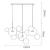 Lampa nad stół designerska wisząca BUBBLES -14 LED złota 3000K ST-0801-14 - Step Into Design