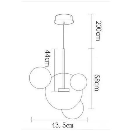 Lampa designerska wisząca BUBBLES 3+1 LED złota 3000K ST-0801-3+1 - Step Into Design