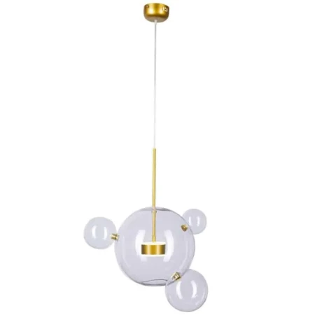 Lampa designerska wisząca BUBBLES 3+1 LED złota 3000K ST-0801-3+1 - Step Into Design