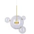 Lampa designerska wisząca BUBBLES 3+1 LED złota 3000K ST-0801-3+1 - Step Into Design