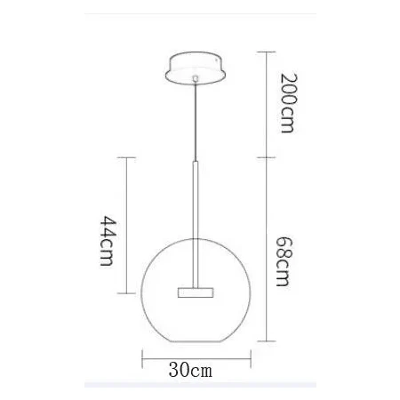 Lampa designerska wisząca BUBBLES -1 LED złota 3000 K ST-0801-1 - Step Into Design