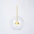 Lampa designerska wisząca BUBBLES -1 LED złota 3000 K ST-0801-1 - Step Into Design
