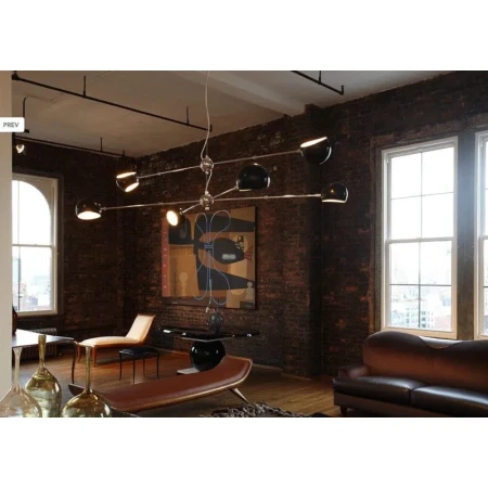 Lampa designerska wisząca ASTRONOMY-6 czarna ST-5335-6 - Step Into Design