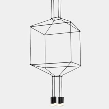 Lampa loft wisząca LINEA-4 czarna ST-5961-4 - Step Into Design