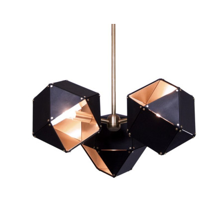 Lampa wisząca NEW GEOMETRY czarno-złota ST-8861-3 - Step Into Design