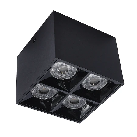 Oprawa natynkowa kwadratowa 15W 4000K czarna 1368 - Decorativi