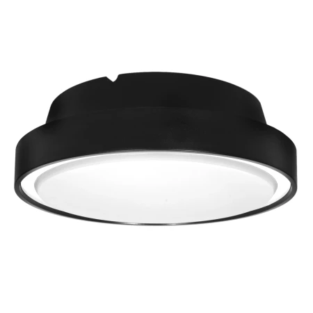 Plafon zewnętrzny PIR 2xE27 czarny z czujnikiem ruchu i zmierzchu 1362 - Decorativi