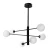 Lampa sufitowa Belgrado 6xG9 czarna + białe kule 1245 - Decorativi