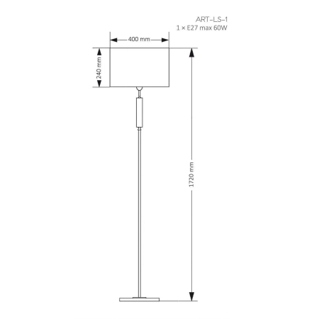 Lampa podłogowa ARTU ART-LS-1 (A) - Kutek Mood