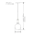 Lampa wisząca ARTU GLASS ART-ZW-1 (G) - Kutek Mood