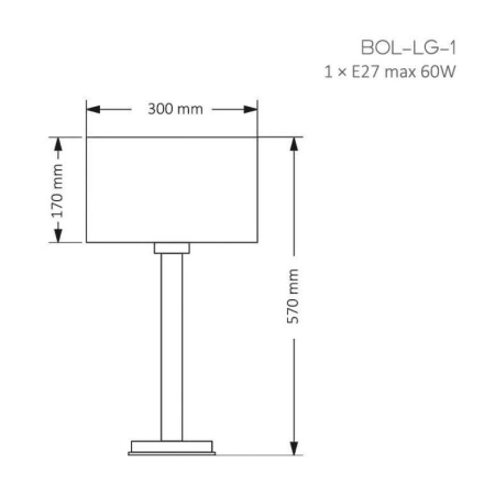 Lampa stołowa BOLT BOL-LG-1 (A) - Kutek Mood