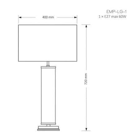 Lampa stołowa EMPOLI EMP-LG-1 - Kutek Mood