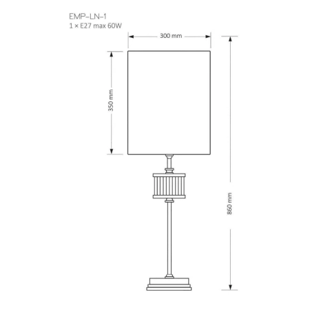 Lampa stołowa EMPOLI EMP-LN-1 - Kutek Mood