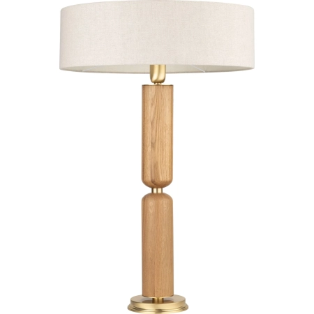 Lampa stołowa z drewnem do sypialni NATURA NAT-LG-1 II - Kutek Mood