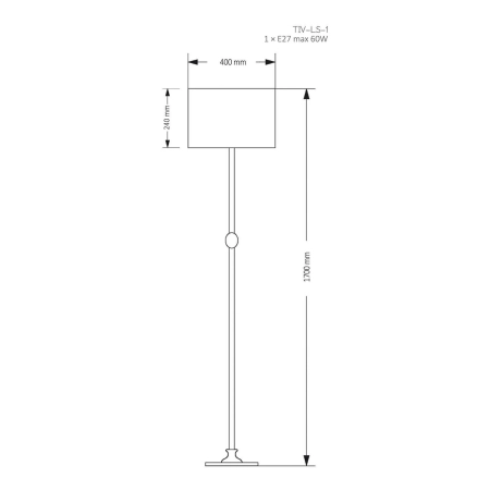 Lampa stojąca TIVOLI TIV-LS-1 - Kutek Mood