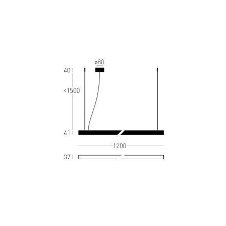 Lampa wisząca THINY SLIM Z 1500 22.4105 - Lampy Chors