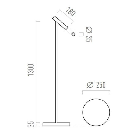Lampa podłogowa FLASK 49.7126 - Lampy Chors
