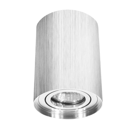 Tuba GU10 sufitowa okrągłą lampa srebrna bross regulowana 498 - Decorativi