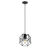 Lampa loft wisząca  Brylant do jadalni klatka czarny klosz E27 506 - Decorativi