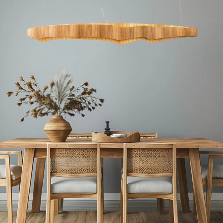 Duża lampa wyspowa LED Horizon QN-HORIZON-LED-LP-140-TEAK - Quintiesse